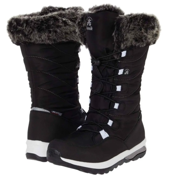 Kamik Other - New KAMIK Kid’s Prairie Waterproof Winter Snow Boots sz 13 Black White